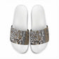 Africa Tribal Pattern Mixed Leopard Skin Slide Sandals