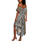 Africa Tribal Pattern Mixed Leopard Skin Summer Maxi Dress - African Pride