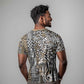 Africa Tribal Pattern Mixed Leopard Skin T shirt - African Pride