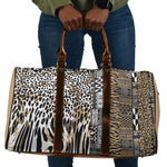 Africa Tribal Pattern Mixed Leopard Skin Travel Bag