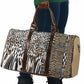 Africa Tribal Pattern Mixed Leopard Skin Travel Bag
