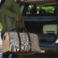 Africa Tribal Pattern Mixed Leopard Skin Travel Bag