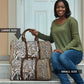 Africa Tribal Pattern Mixed Leopard Skin Travel Bag