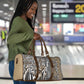 Africa Tribal Pattern Mixed Leopard Skin Travel Bag