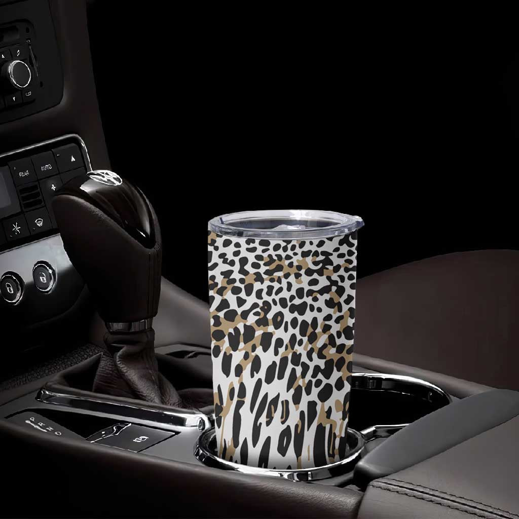 Africa Tribal Pattern Mixed Leopard Skin Tumbler Cup - African Pride