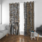 Africa Tribal Pattern Mixed Leopard Skin Window Curtain - African Pride