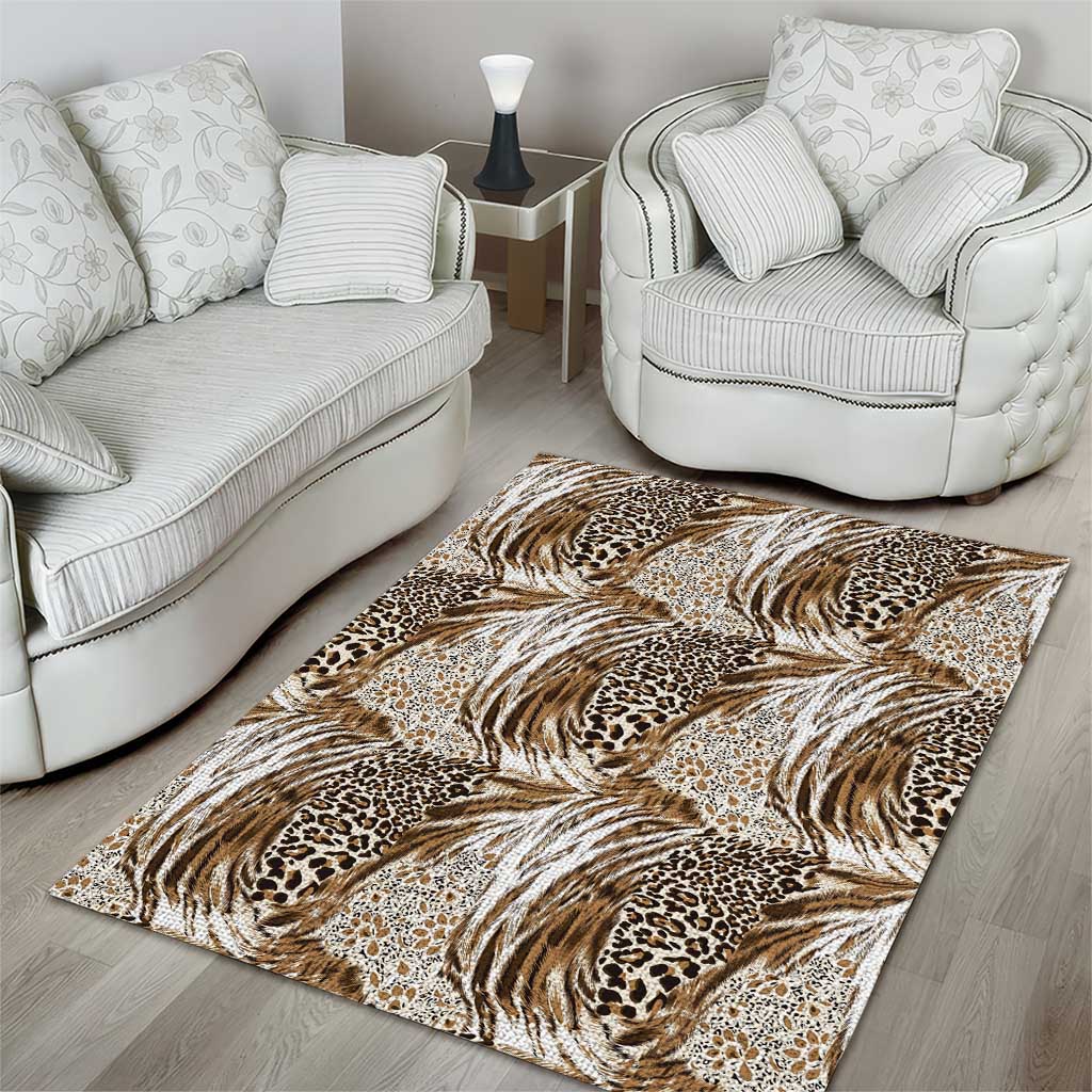 African Wild Animal Skins Area Rug Leopard Pattern - African Pride
