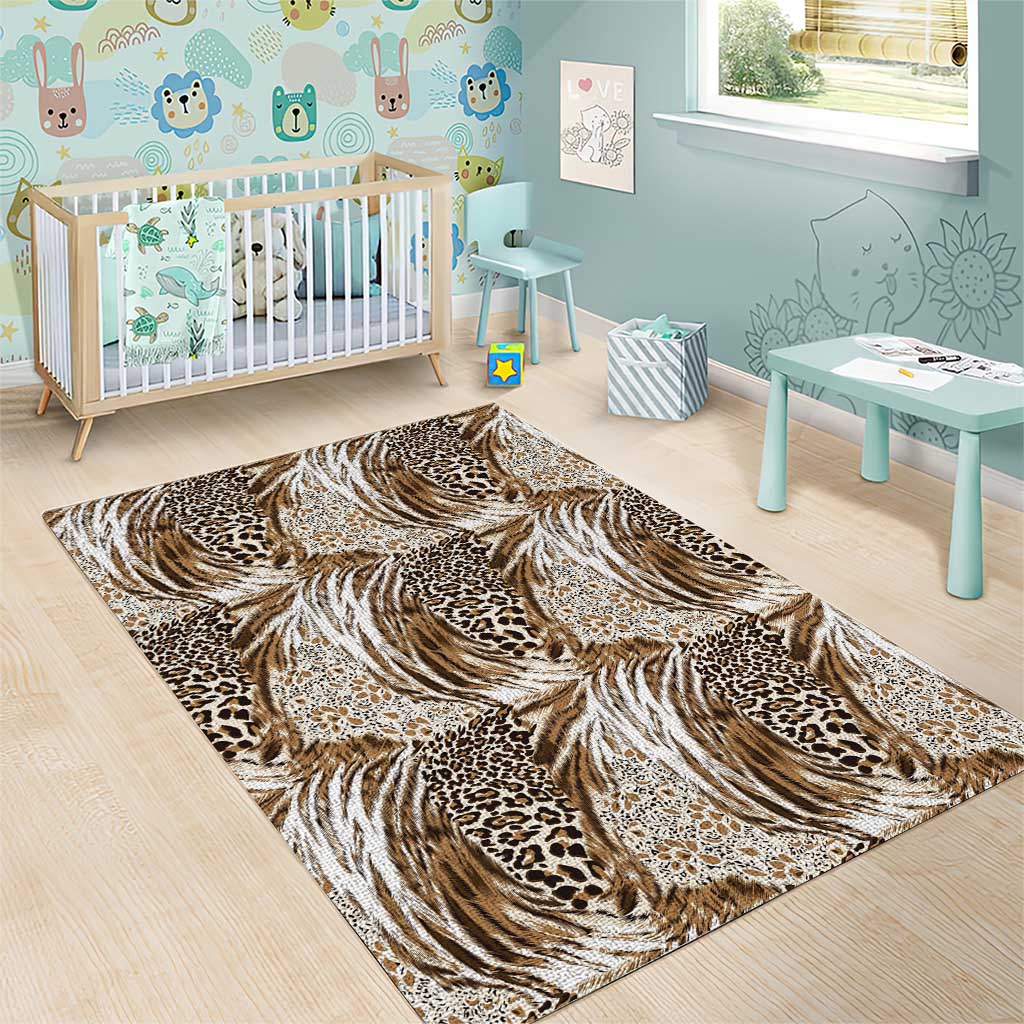 African Wild Animal Skins Area Rug Leopard Pattern - African Pride