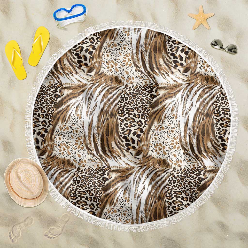 African Wild Animal Skins Beach Blanket Leopard Pattern - African Pride