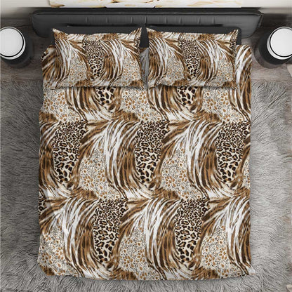 African Wild Animal Skins Bedding Set Leopard Pattern - African Pride