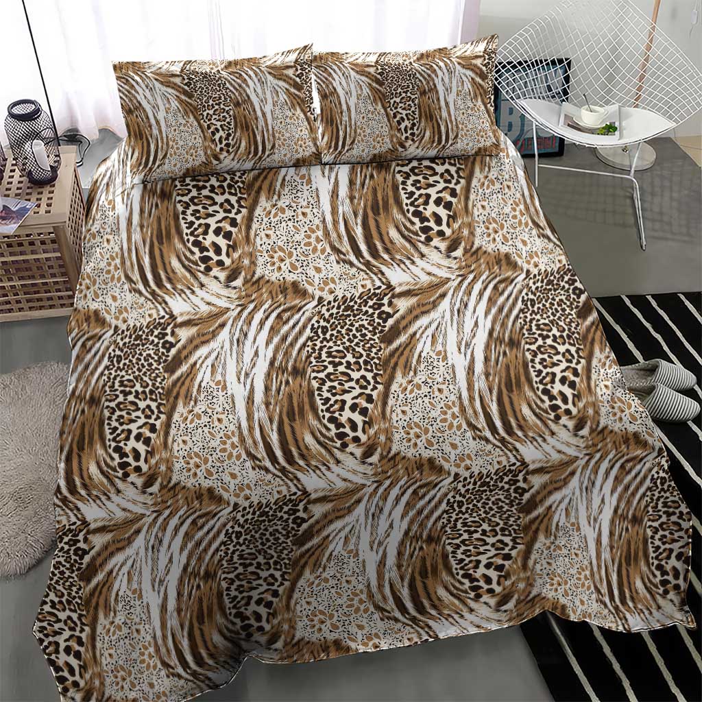 African Wild Animal Skins Bedding Set Leopard Pattern - African Pride