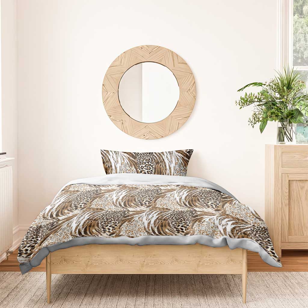 African Wild Animal Skins Bedding Set Leopard Pattern - African Pride