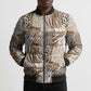 African Wild Animal Skins Bomber Puffer Jacket Leopard Pattern