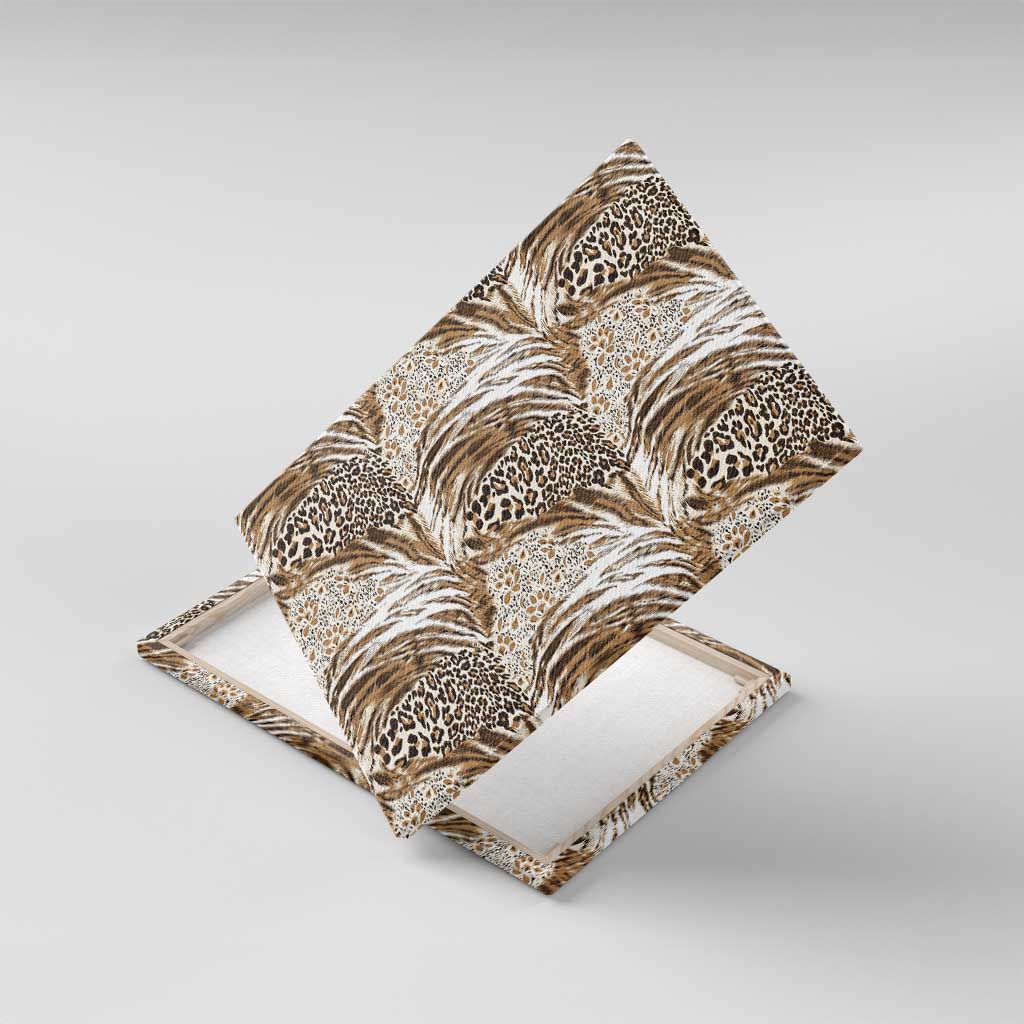 African Wild Animal Skins Canvas Wall Art Leopard Pattern - African Pride
