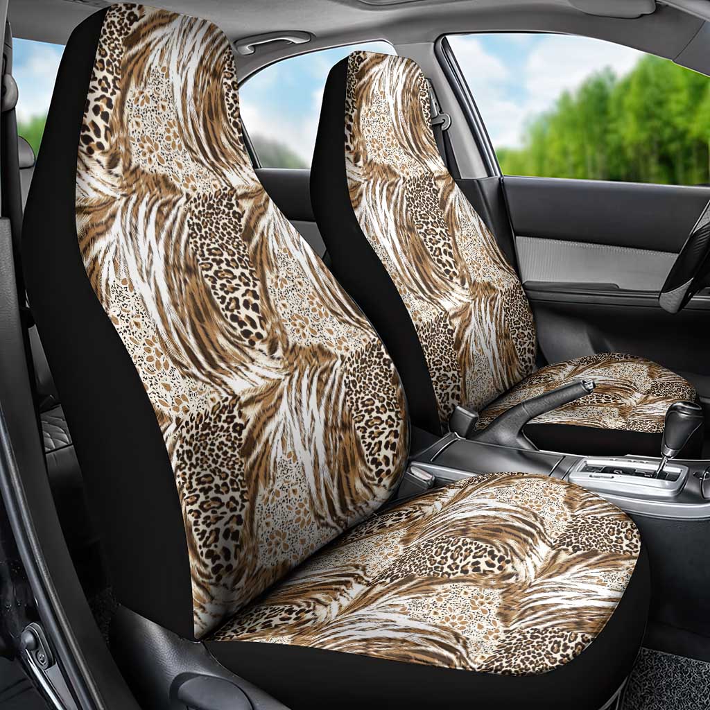 African Wild Animal Skins Car Seat Cover Leopard Pattern - African Pride