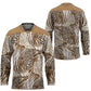 African Wild Animal Skins Hockey Jersey Leopard Pattern