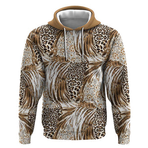 African Wild Animal Skins Hoodie Leopard Pattern - African Pride