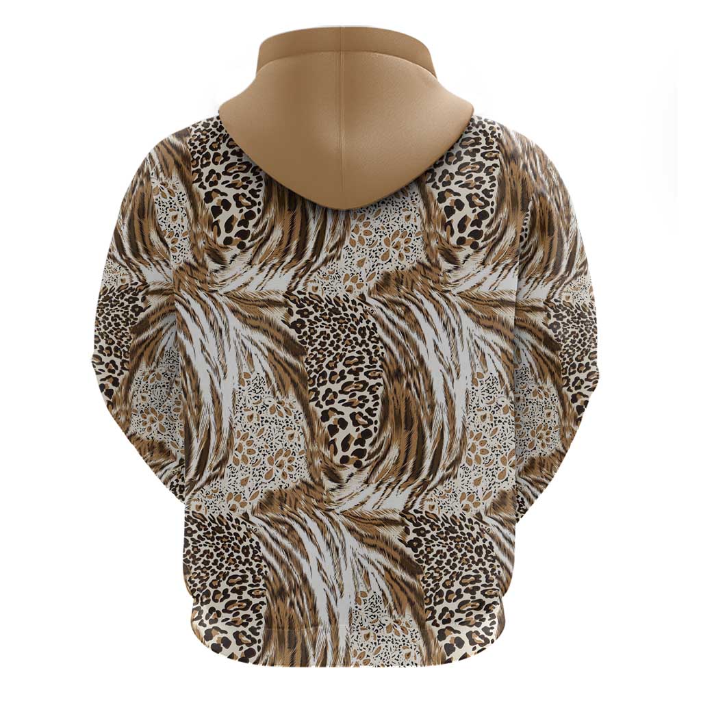 African Wild Animal Skins Hoodie Leopard Pattern - African Pride