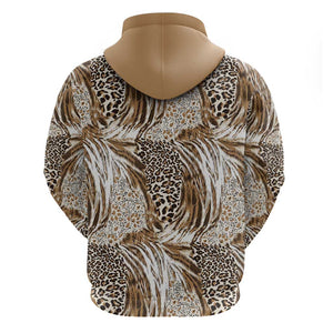 African Wild Animal Skins Hoodie Leopard Pattern - African Pride