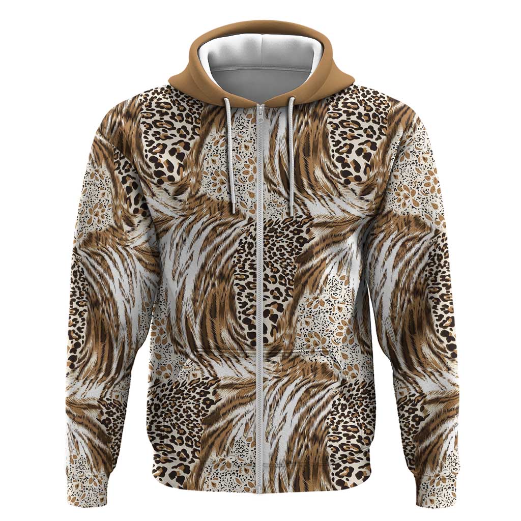 African Wild Animal Skins Hoodie Leopard Pattern - African Pride
