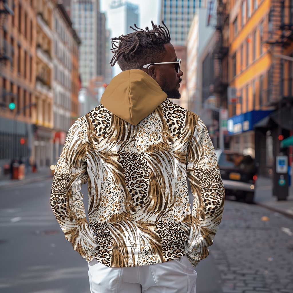 African Wild Animal Skins Hoodie Leopard Pattern - African Pride