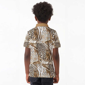 African Wild Animal Skins Kid Polo Shirt Leopard Pattern - African Pride