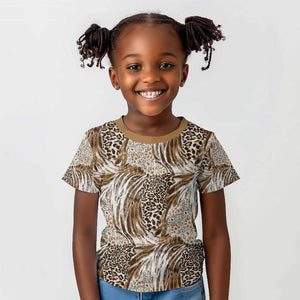 African Wild Animal Skins Kid T shirt Leopard Pattern - African Pride