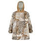African Wild Animal Skins Kid Wearable Blanket Hoodie Leopard Pattern - African Pride