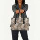 African Wild Animal Skins Leather Bag Leopard Pattern