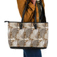 African Wild Animal Skins Leather Tote Bag Leopard Pattern - African Pride