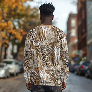 African Wild Animal Skins Long Sleeve Shirt Leopard Pattern - African Pride