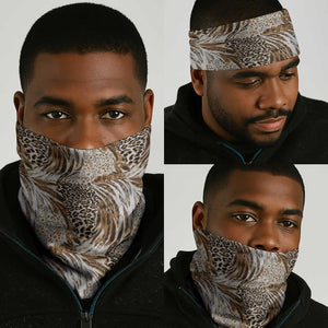 African Wild Animal Skins Neck Gaiter Leopard Pattern - African Pride