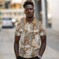 African Wild Animal Skins Polo Shirt Leopard Pattern - African Pride