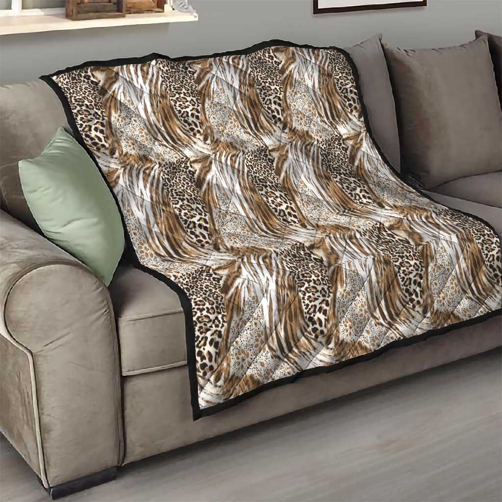 African Wild Animal Skins Quilt Leopard Pattern - African Pride