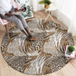 African Wild Animal Skins Round Carpet Leopard Pattern - African Pride
