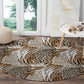 African Wild Animal Skins Round Carpet Leopard Pattern - African Pride