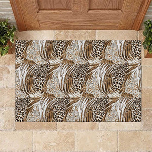 African Wild Animal Skins Rubber Doormat Leopard Pattern - African Pride