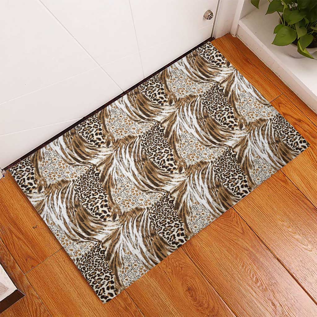 African Wild Animal Skins Rubber Doormat Leopard Pattern - African Pride