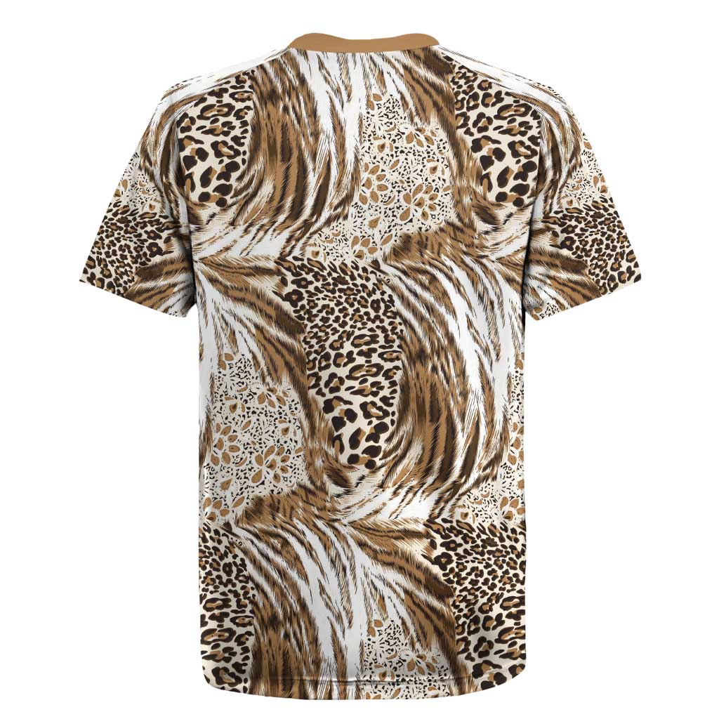 African Wild Animal Skins Rugby Jersey Leopard Pattern - African Pride