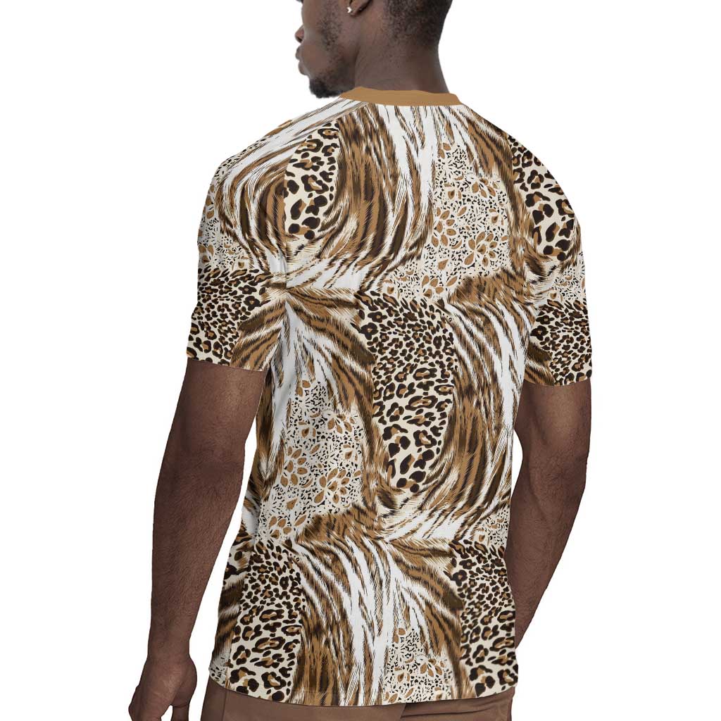 African Wild Animal Skins Rugby Jersey Leopard Pattern - African Pride