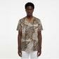 African Wild Animal Skins Scrub Top Leopard Pattern
