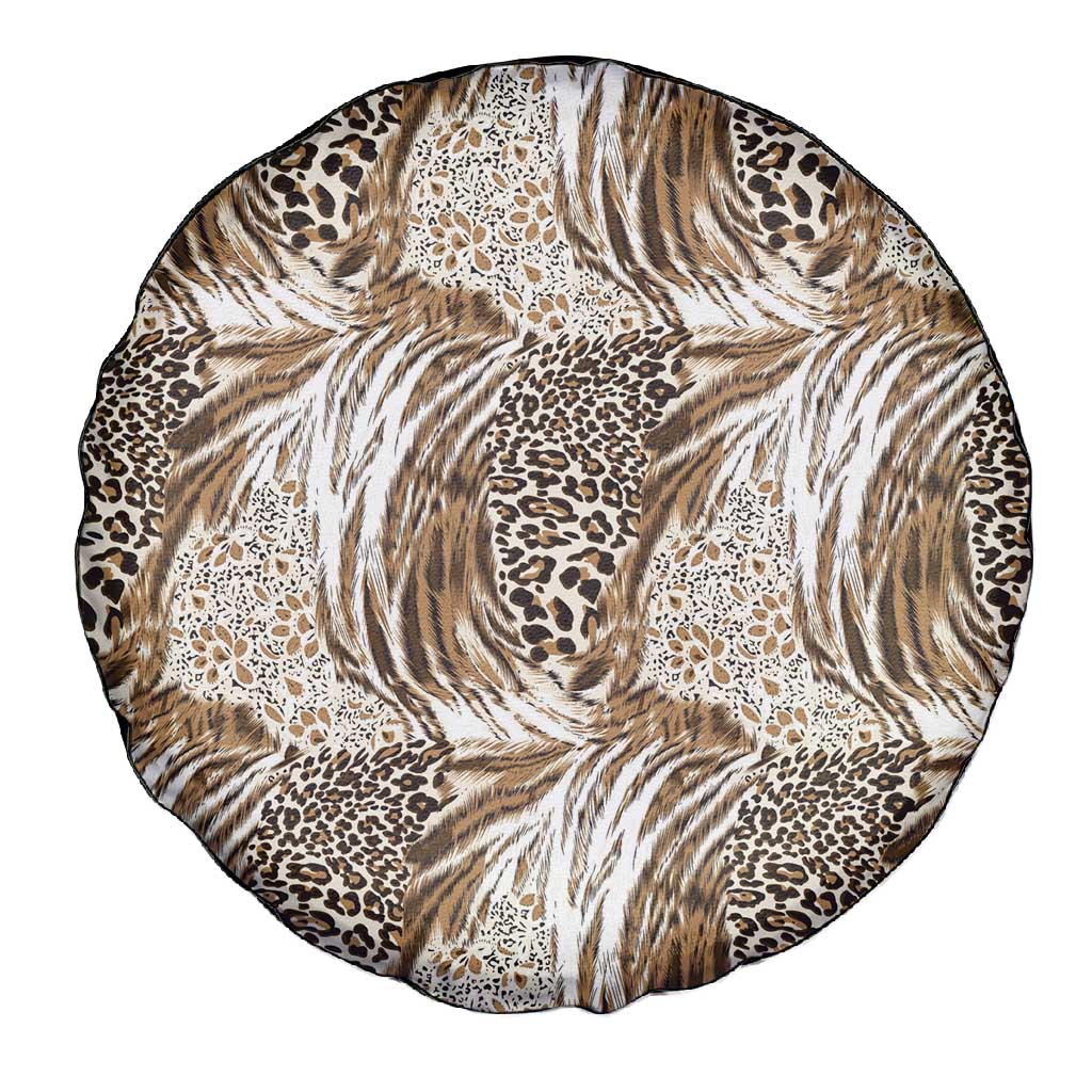 African Wild Animal Skins Spare Tire Cover Leopard Pattern - African Pride