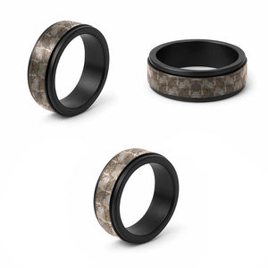 African Wild Animal Skins Spinner Ring Leopard Pattern - African Pride
