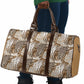 African Wild Animal Skins Travel Bag Leopard Pattern