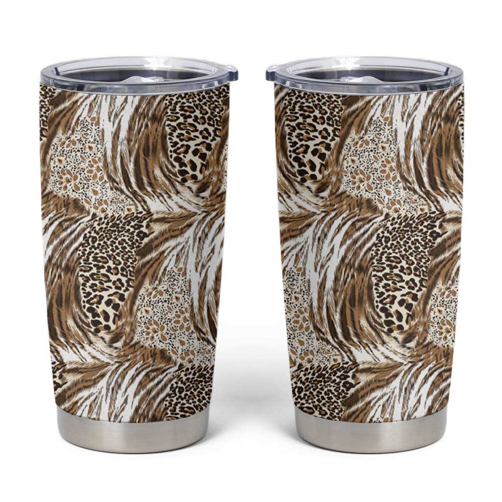 African Wild Animal Skins Tumbler Cup Leopard Pattern - African Pride