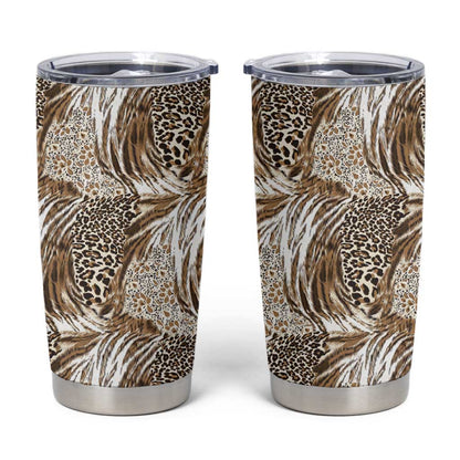 African Wild Animal Skins Tumbler Cup Leopard Pattern - African Pride