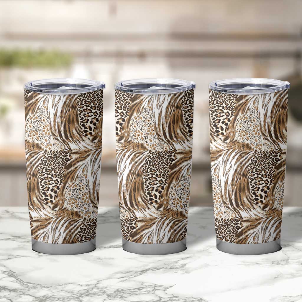 African Wild Animal Skins Tumbler Cup Leopard Pattern - African Pride