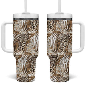 African Wild Animal Skins Tumbler With Handle Leopard Pattern - African Pride