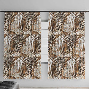 African Wild Animal Skins Window Curtain Leopard Pattern - African Pride