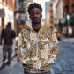 African Wild Animal Skins Zip Hoodie Leopard Pattern - African Pride